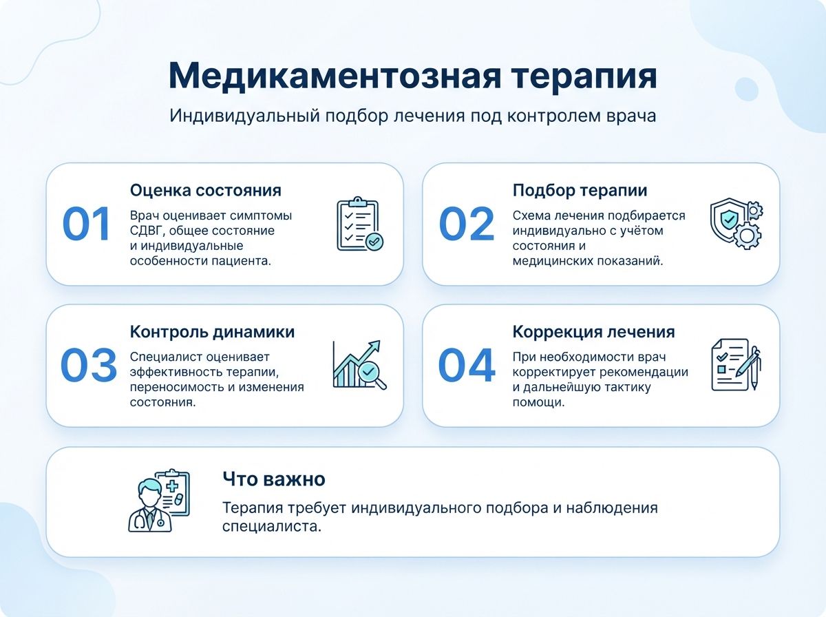 Лечение СДВГ в Агиделе у детей и взрослыхинфографика